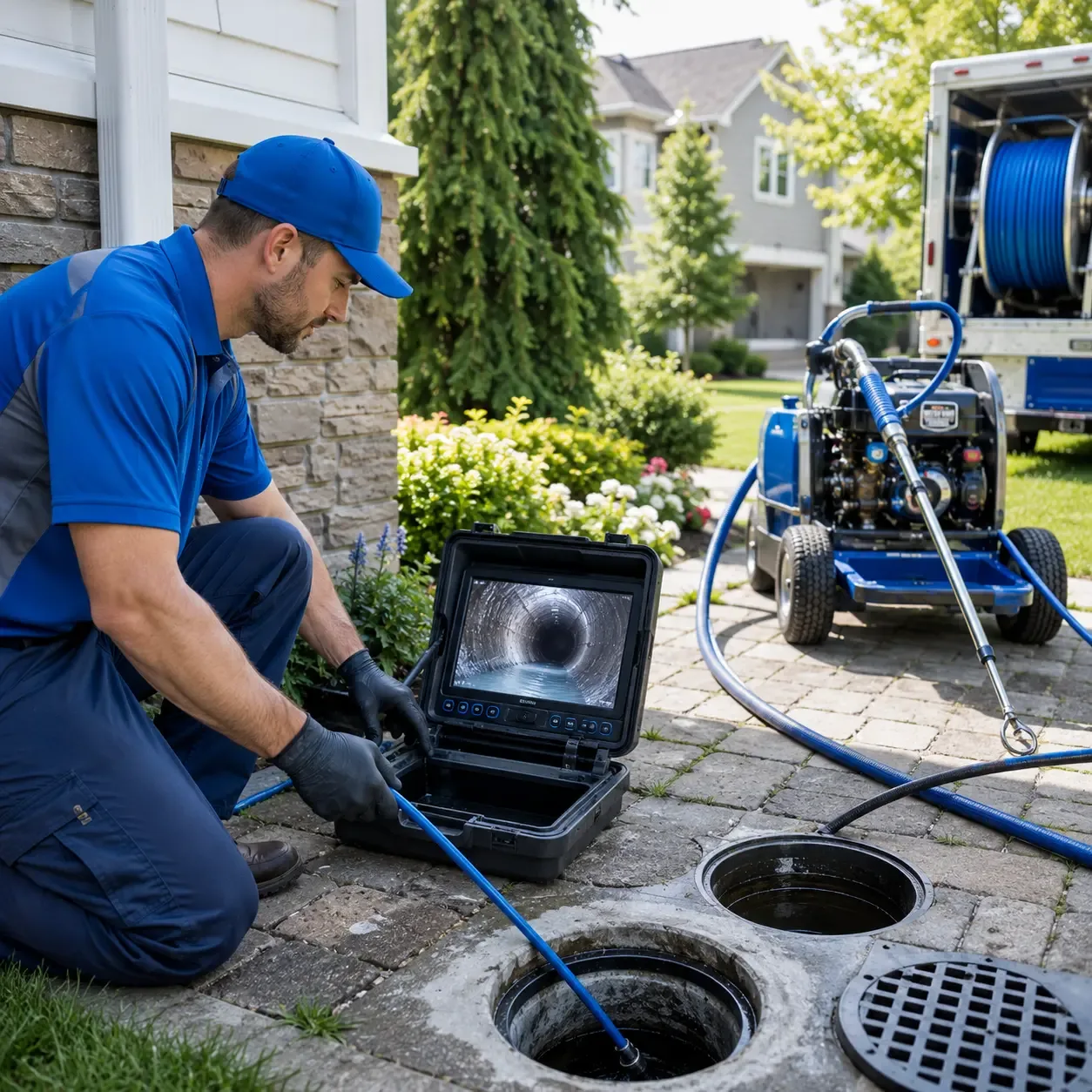 Outdoor drain cleaning professionals serving Highland Park, MI