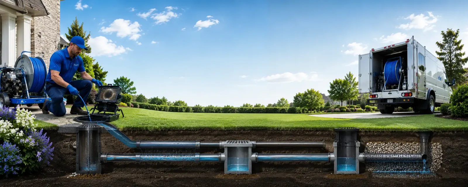 Outdoor drain cleaning information for Highland Park, MI